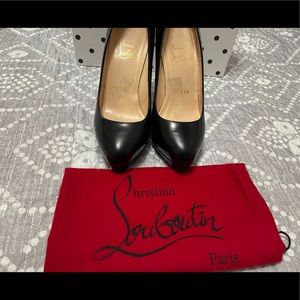 Christian Louboutin black leather